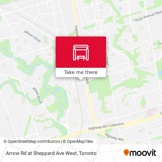 Arrow Rd at Sheppard Ave West map
