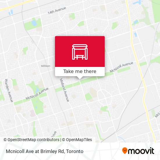 Mcnicoll Ave at Brimley Rd map