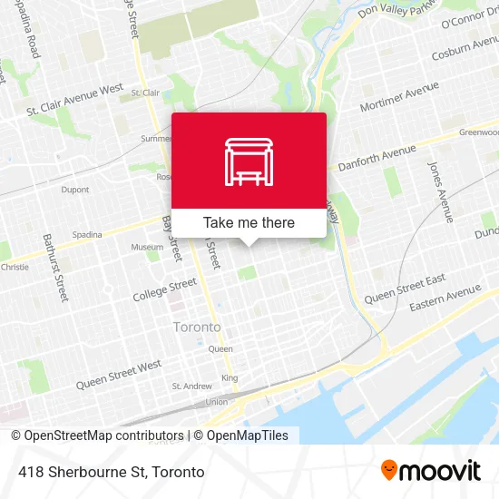 418 Sherbourne St map
