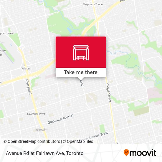 Avenue Rd at Fairlawn Ave plan