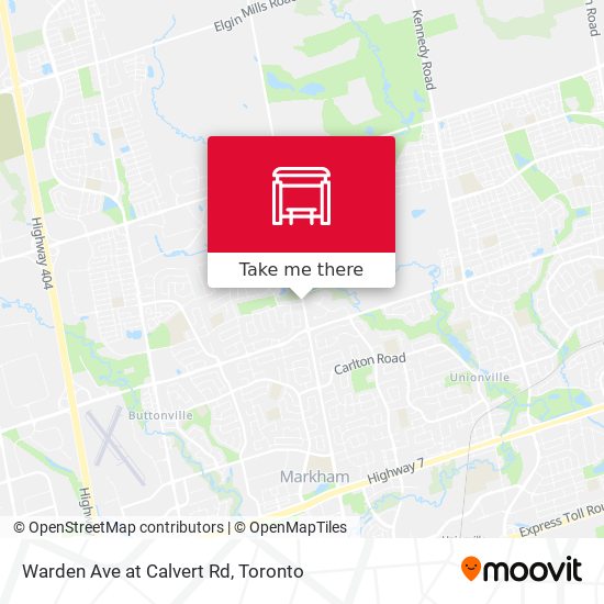 Warden Ave at Calvert Rd map