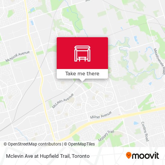 Mclevin Ave at Hupfield Trail map