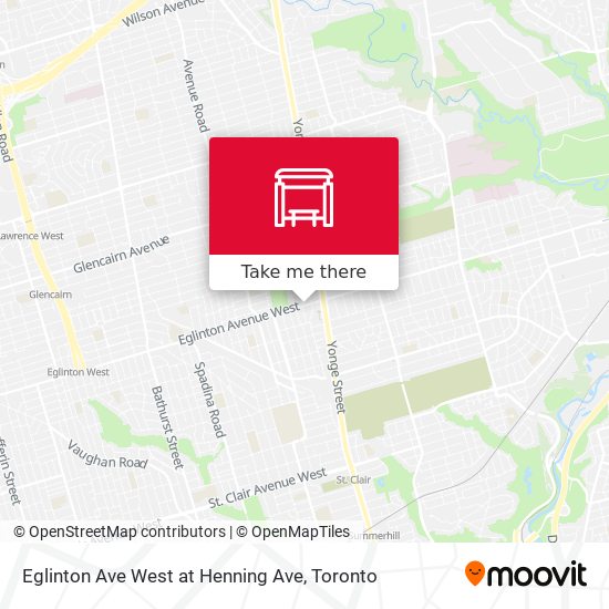 Eglinton Ave West at Henning Ave map