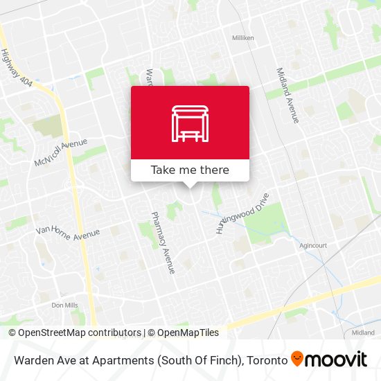 Warden Ave at Apartments (South Of Finch) map