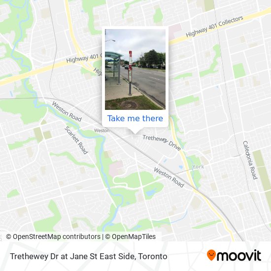 Trethewey Dr at Jane St East Side map