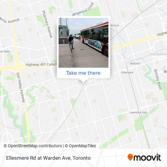 Ellesmere Rd at Warden Ave map