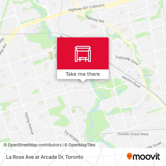 La Rose Ave at Arcade Dr map