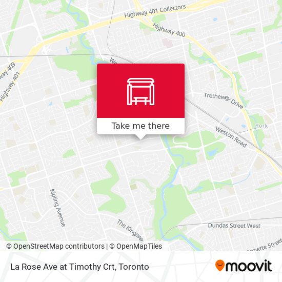 La Rose Ave at Timothy Crt map