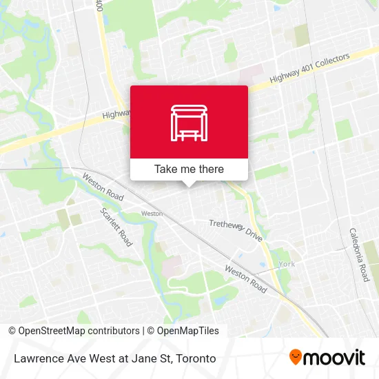 Lawrence Ave West at Jane St plan