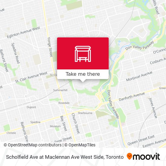 Scholfield Ave at Maclennan Ave West Side map