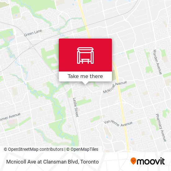 Mcnicoll Ave at Clansman Blvd map