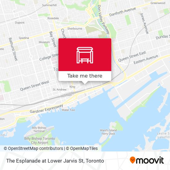 The Esplanade at Lower Jarvis St map