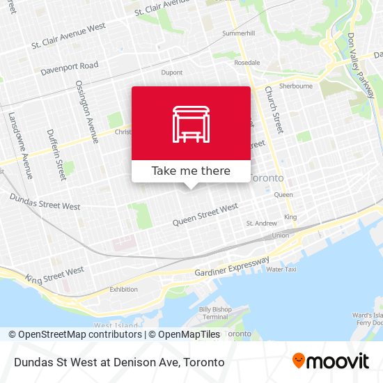 Dundas St West at Denison Ave plan