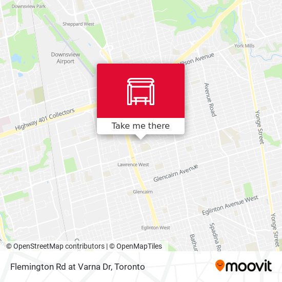 Flemington Rd at Varna Dr map