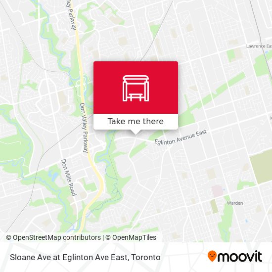 Sloane Ave at Eglinton Ave East plan