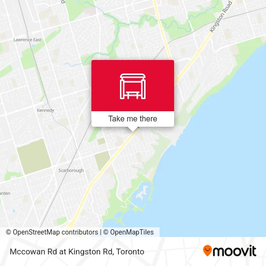 Mccowan Rd at Kingston Rd map
