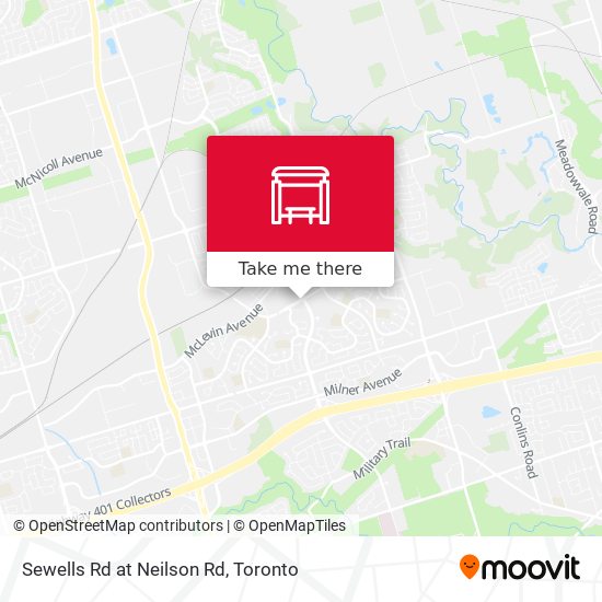 Sewells Rd at Neilson Rd map