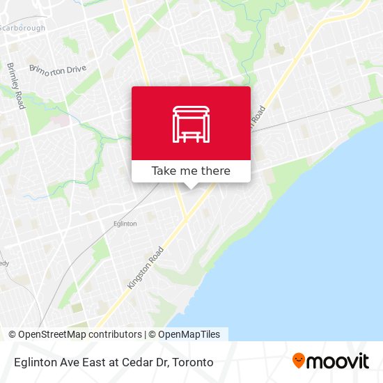 Eglinton Ave East at Cedar Dr plan
