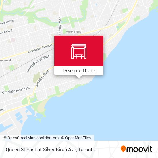 Queen St East at Silver Birch Ave plan