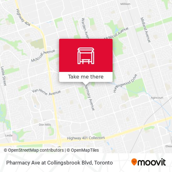 Pharmacy Ave at Collingsbrook Blvd plan