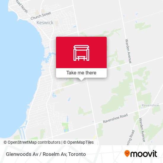 Glenwoods Av / Roselm Av map