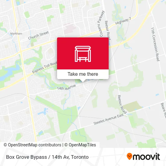 Box Grove Bypass / 14th Av map