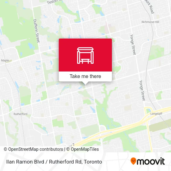 Ilan Ramon Blvd / Rutherford Rd map