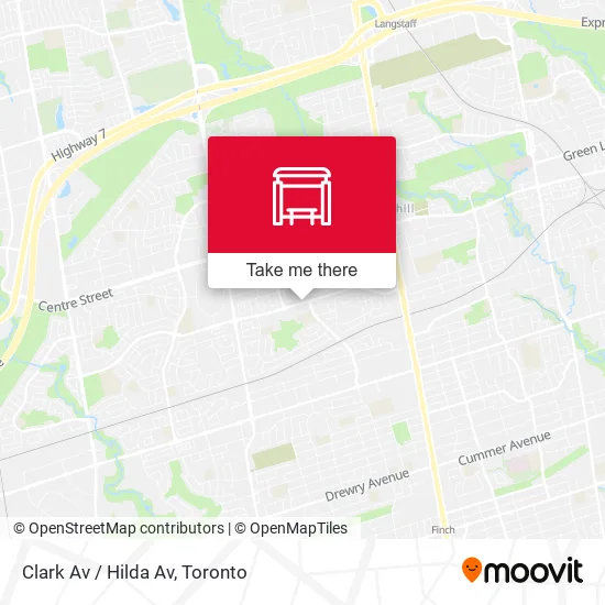 Clark Av / Hilda Av map