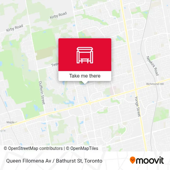 Queen Filomena Av / Bathurst St map