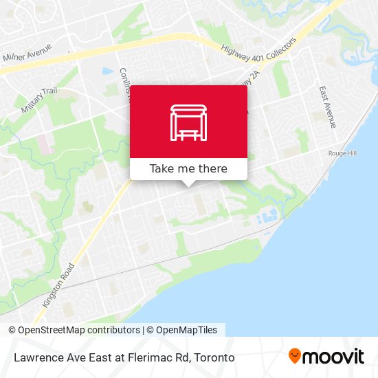 Lawrence Ave East at Flerimac Rd map