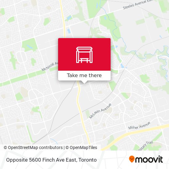Opposite 5600 Finch Ave East plan