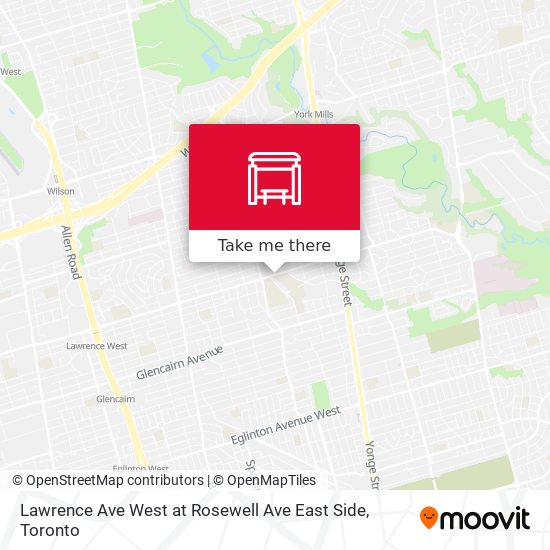 Lawrence Ave West at Rosewell Ave East Side map