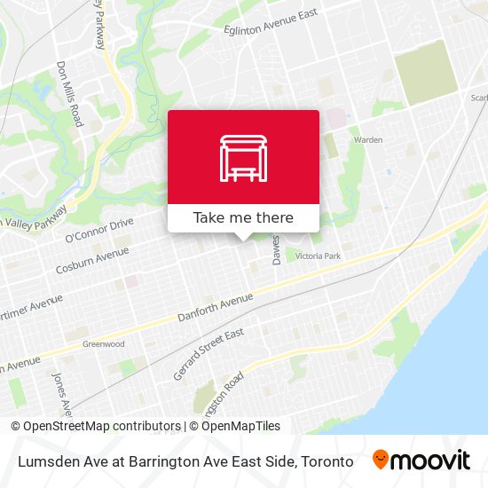 Lumsden Ave at Barrington Ave East Side map