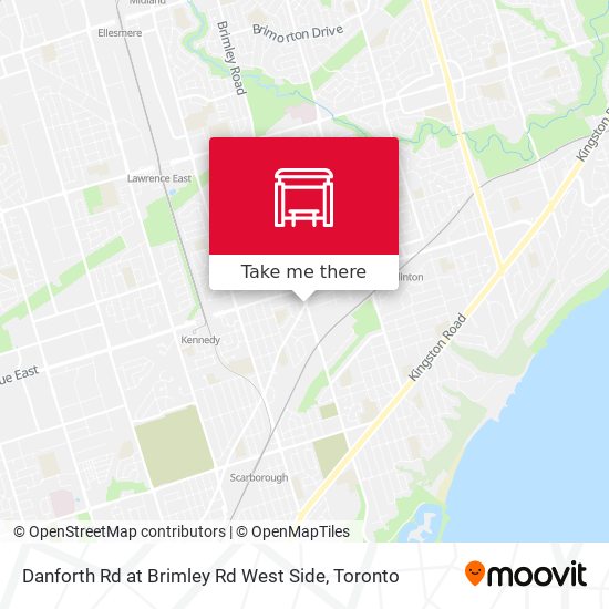 Danforth Rd at Brimley Rd West Side map