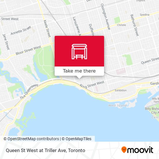 Queen St West at Triller Ave map