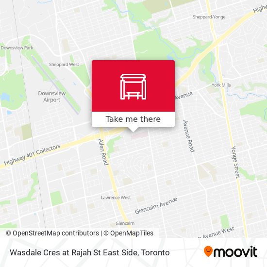 Wasdale Cres at Rajah St East Side map