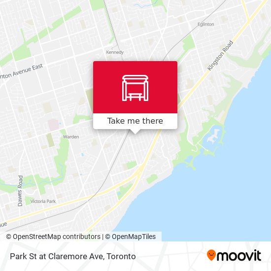 Park St at Claremore Ave map