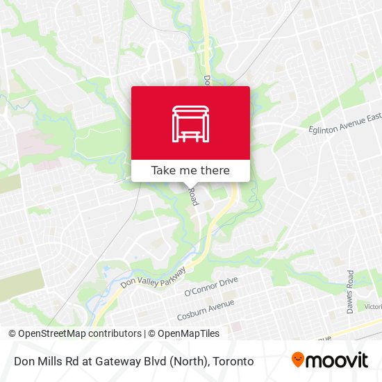 Don Mills Rd at Gateway Blvd (North) map