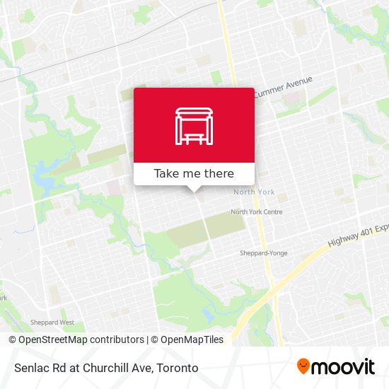 Senlac Rd at Churchill Ave map