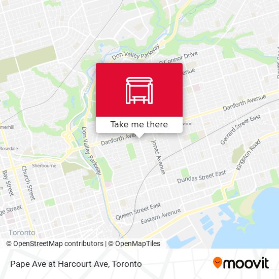 Pape Ave at Harcourt Ave plan