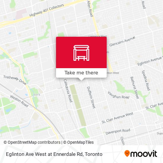 Eglinton Ave West at Ennerdale Rd plan