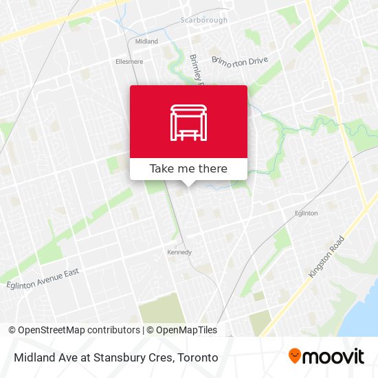 Midland Ave at Stansbury Cres map