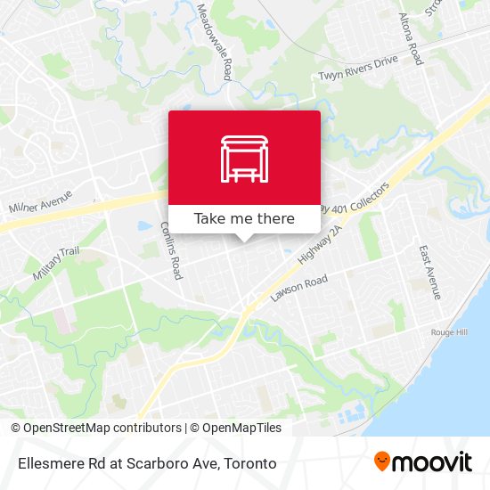 Ellesmere Rd at Scarboro Ave map