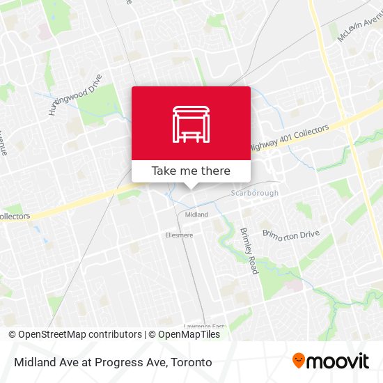Midland Ave at Progress Ave map