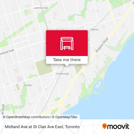 Midland Ave at St Clair Ave East map