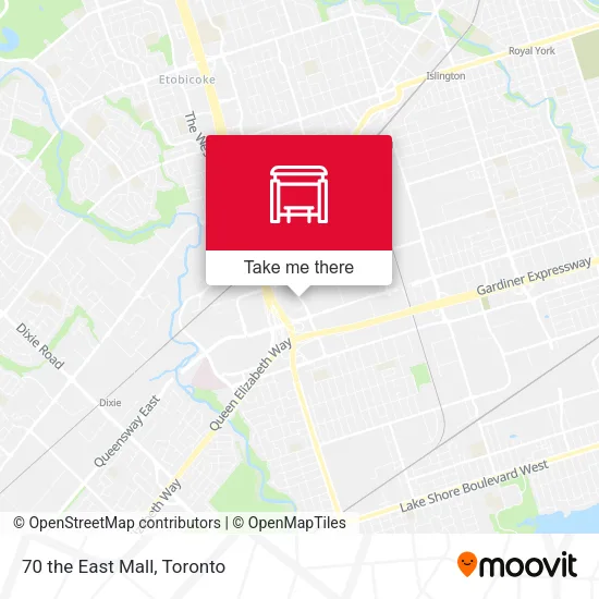 70 the East Mall map