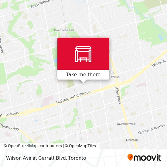 Wilson Ave at Garratt Blvd map