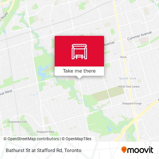 Bathurst St at Stafford Rd map