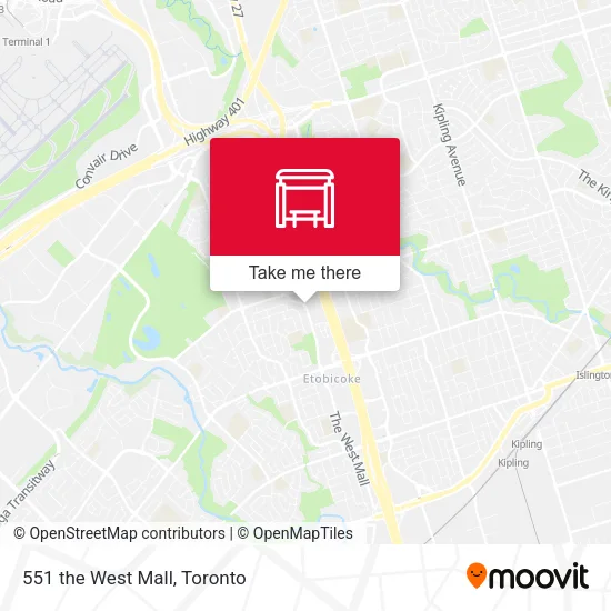 551 the West Mall map