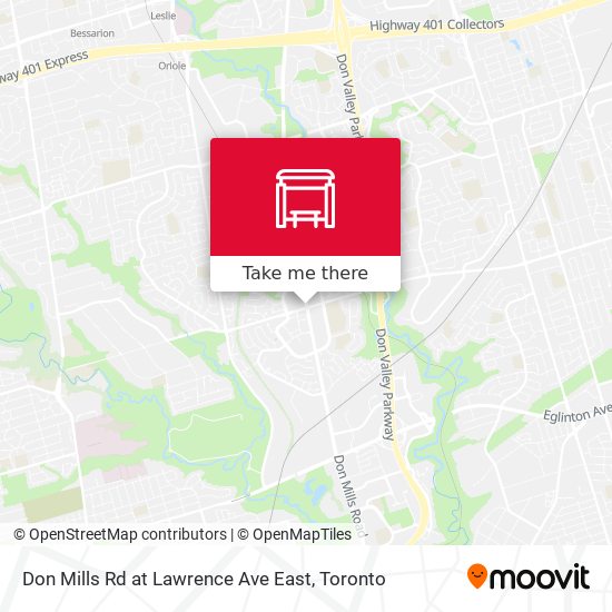 Don Mills Rd at Lawrence Ave East map